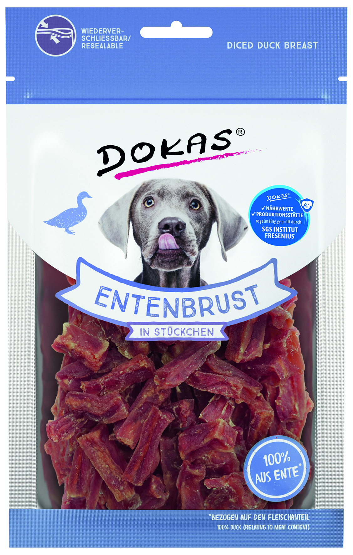 Entenbrust in Stückchen