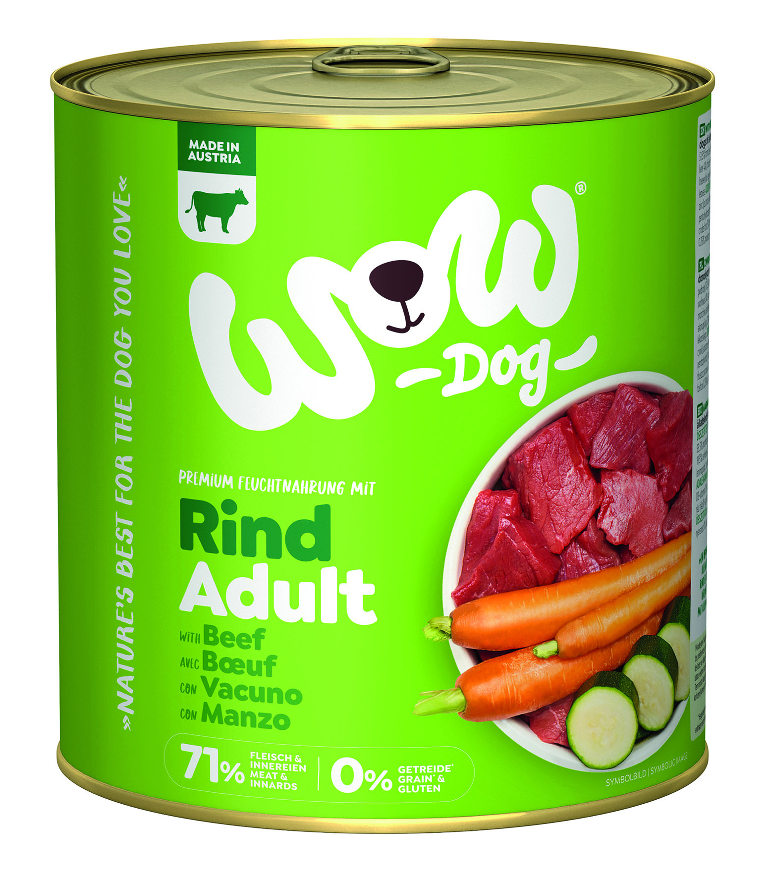 WOW DOG - Adult Rind - 6 x 800 g - 1