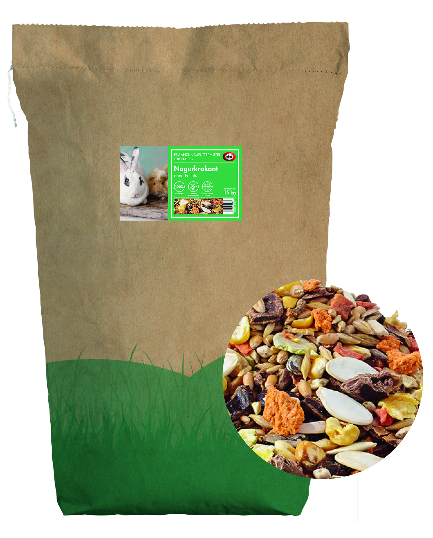 Nagerkrokant (ohne Pellets) 15kg