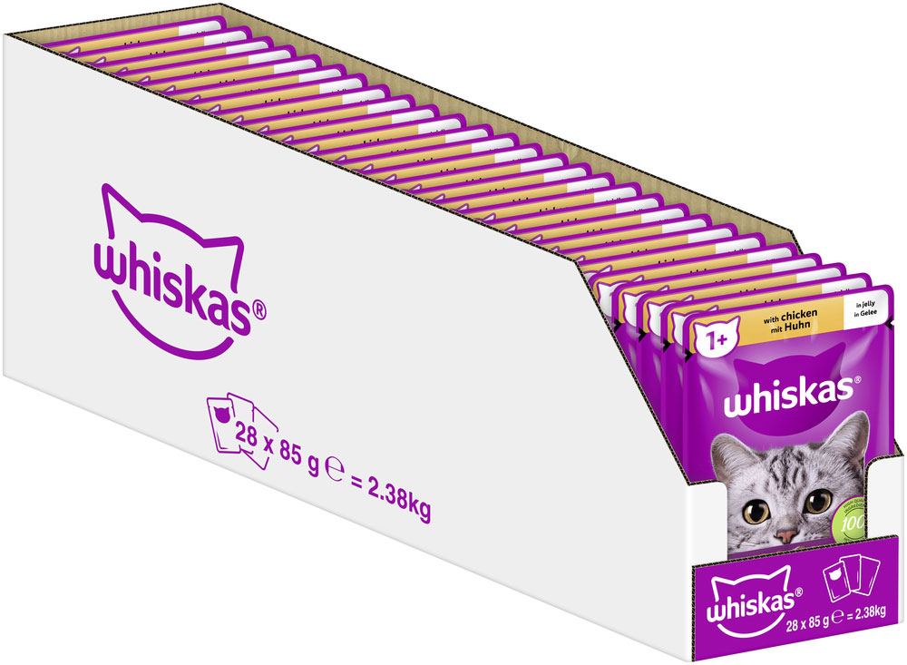 Whiskas - Whiskas 1+ mit Huhn in Gelee - 28 x 85g - 3
