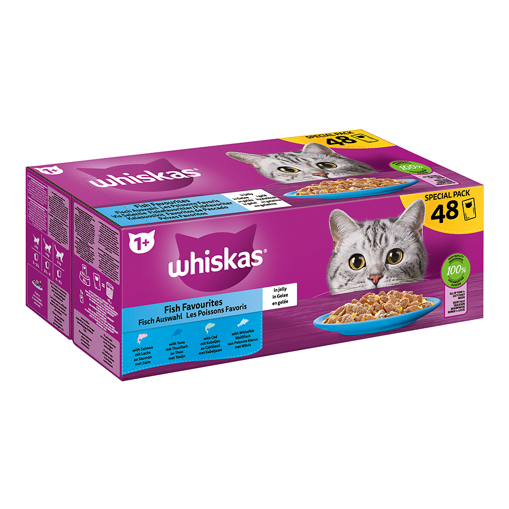 Whiskas Multipack Special 1+ Fisch Auswahl in Gelee