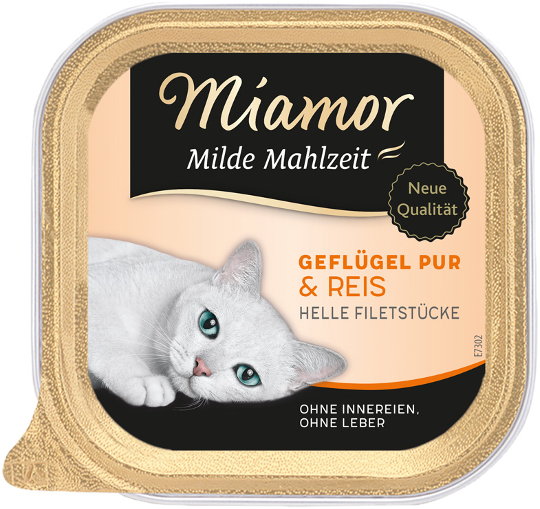 Miamor - Milde Mahlzeit Geflügel & Reis - 16 x 100 g - 1