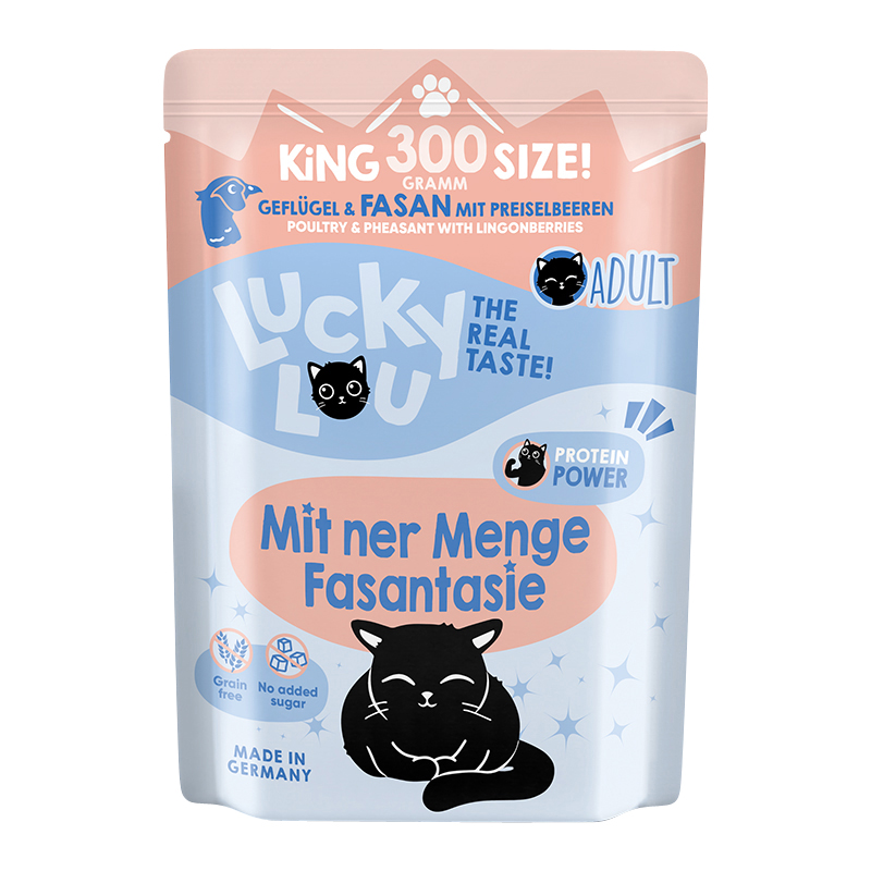 Lucky Lou - Adult Geflügel & Fasan - 6 x 300 g - 1