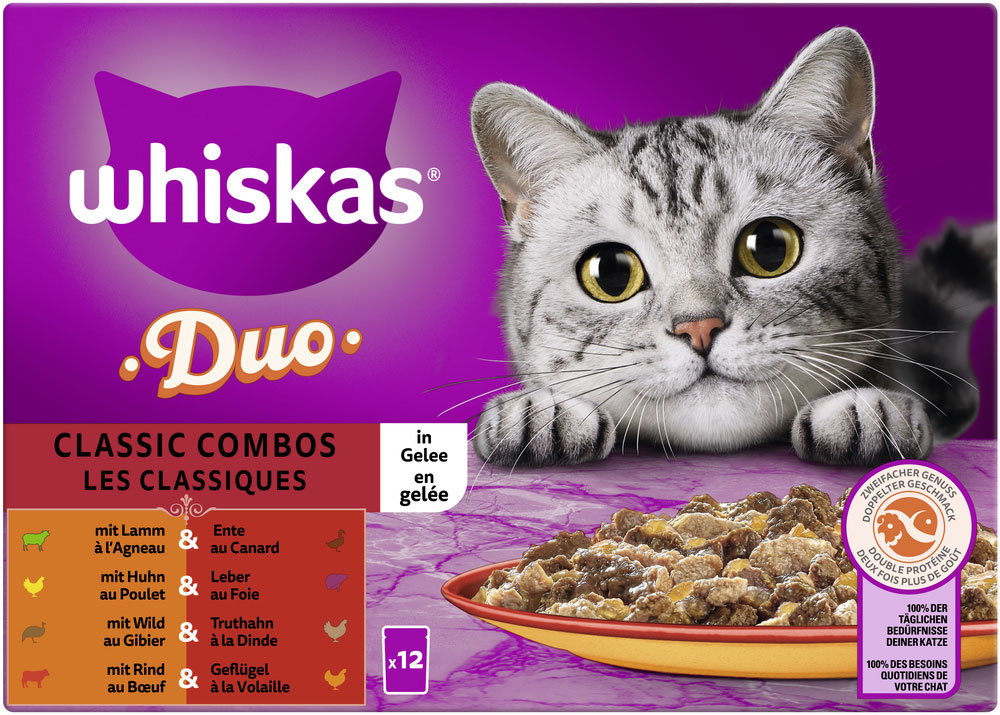 Whiskas - Whiskas Multipack DUO Classic Combos in Gelee - 4 x 12X85g - 1