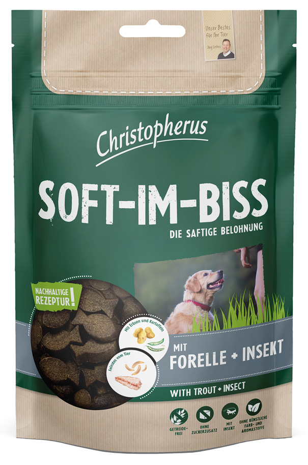Allco Christopherus - Soft im Biss mit Forelle & Insekt Allco Christopherus - Soft im Biss mit Forelle & Insekt