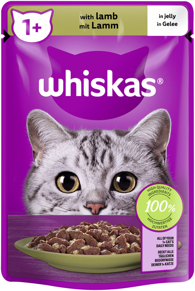 Whiskas 1+ mit Lamm in Gelee