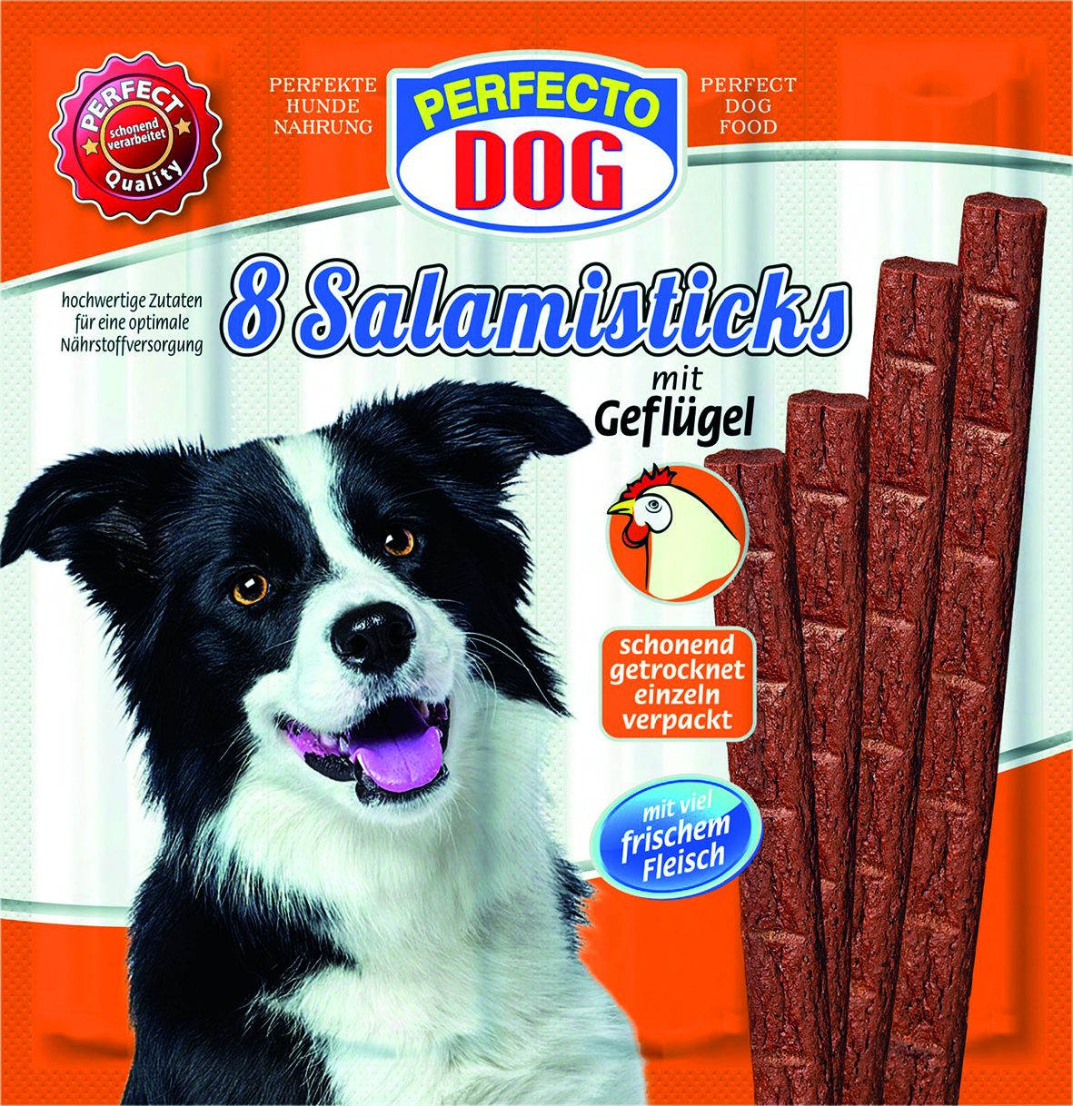 Salami mit Geflügel Hundesnacks