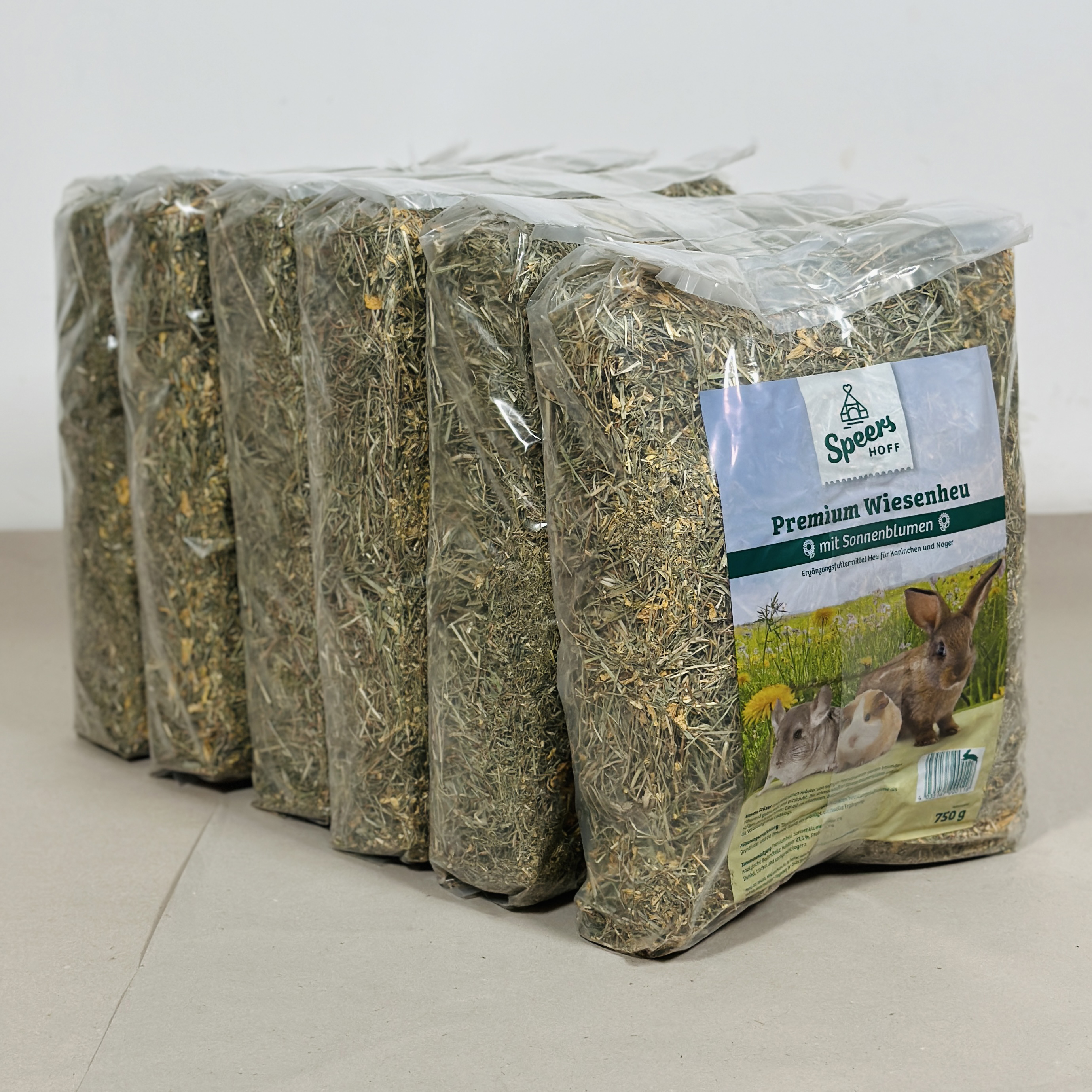 Speers/Marschhof - Premiumheu mit Sonnenblumen - 1 x 750 g - 2