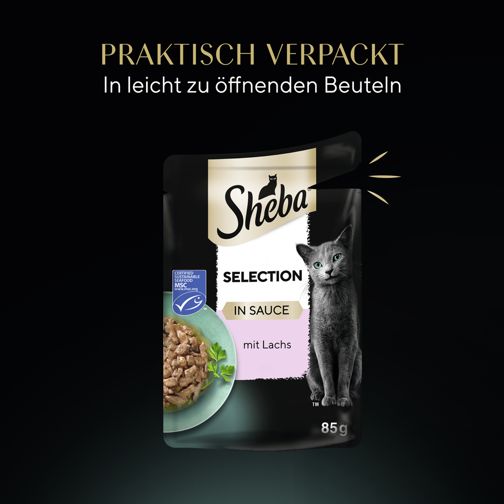 Sheba - Selection in Sauce mit Lachs - 9
