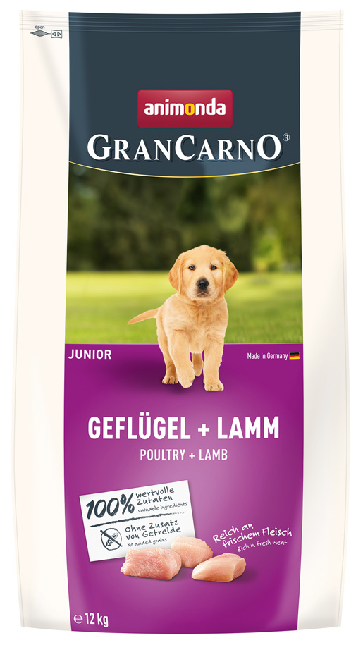 Animonda Gran Carno - Junior Geflügel + Lamm - 1 x 12kg - 1
