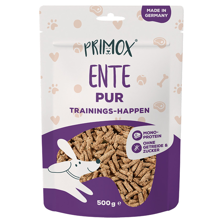Hundeleckerlis Ente pur 500g