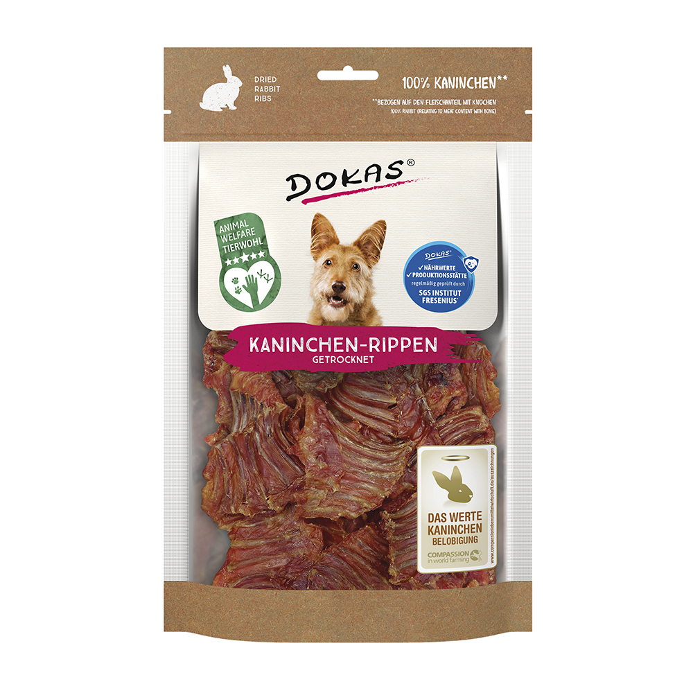 Dokas - Kaninchen-Rippen mit Fleisch - 7 x 100 g - 1
