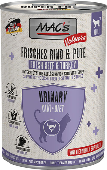 MAC´s - CAT Vetcare Urinary Rind & Pute - 6 x 400g - 1