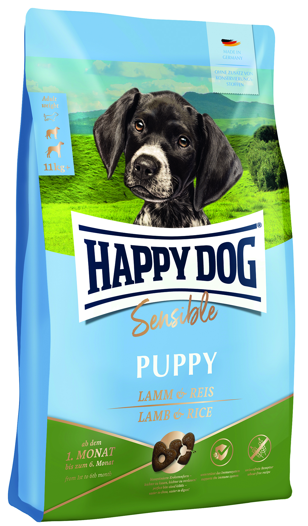 Happy Dog - Supreme Sensible Puppy mit Lamm & Reis - 1 x 1 kg - 1