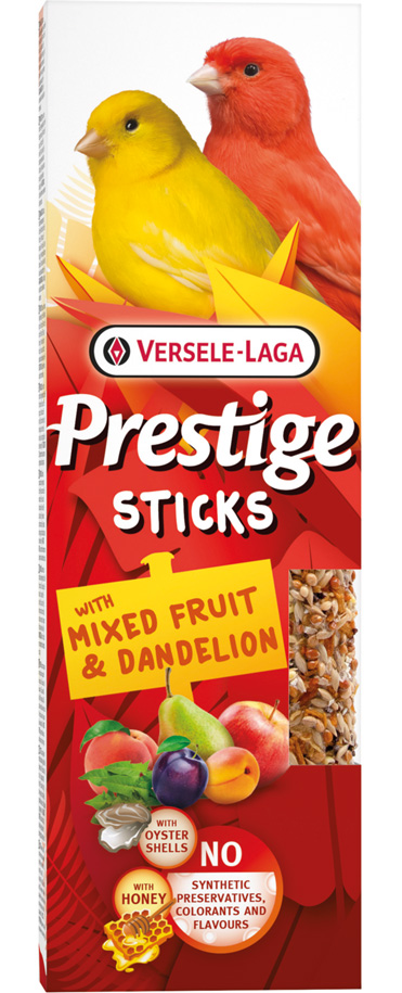 Prestige Sticks Kanarien mit gemischten Früchten & Löwenzahn