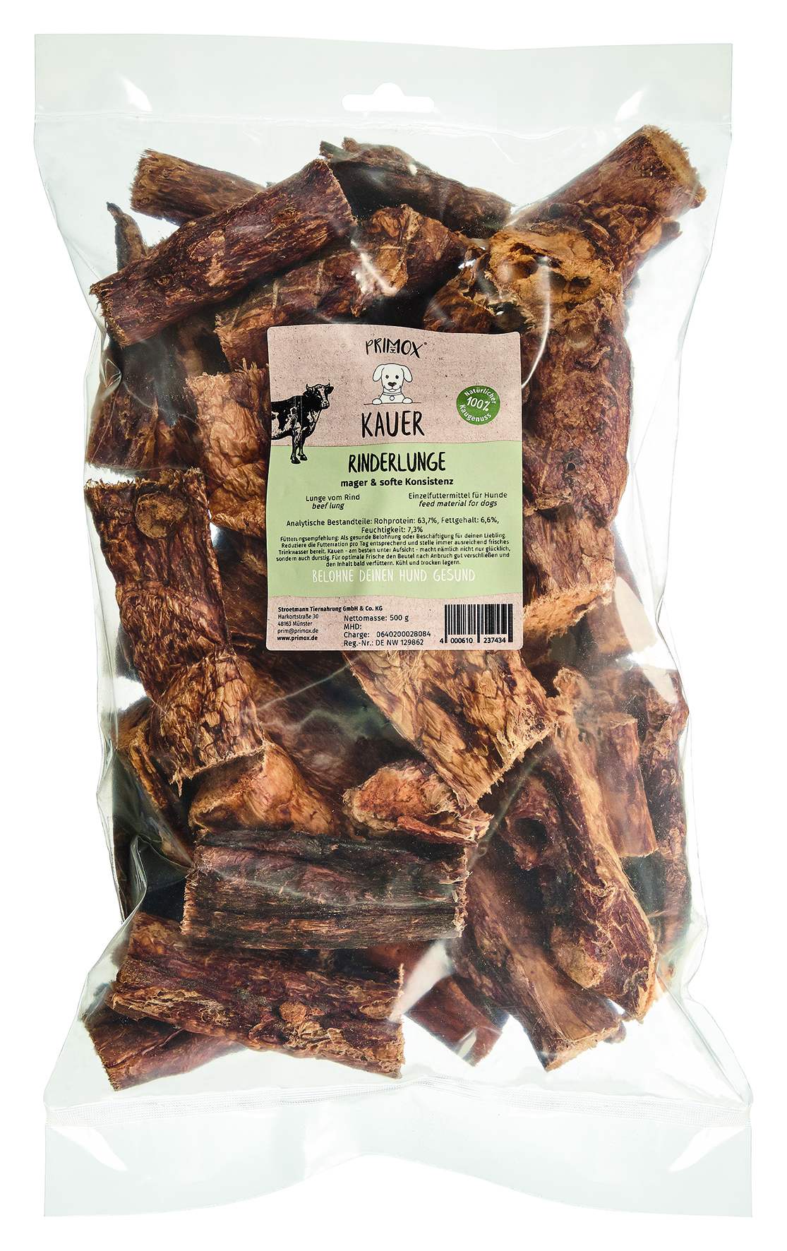 Primox - Rinderlunge 500g - 6 x 0.5 kg - 1