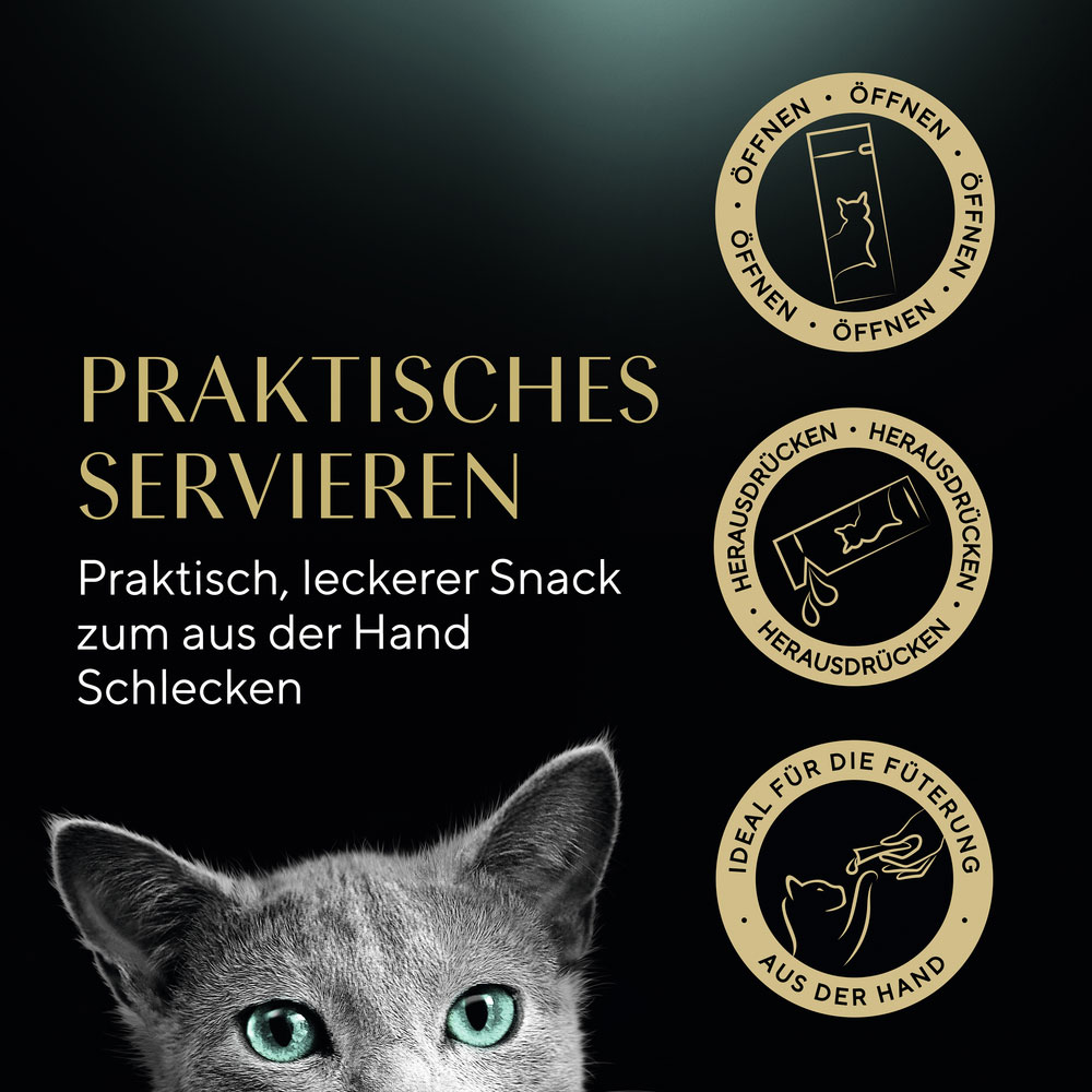 Sheba - Creamy Snack mit Lachs - 1 x 4X12g - 10