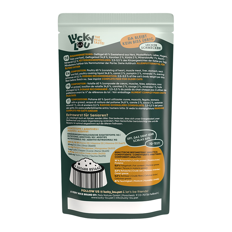 Lucky Lou - Senior Geflügel - 16 x 125g - 2