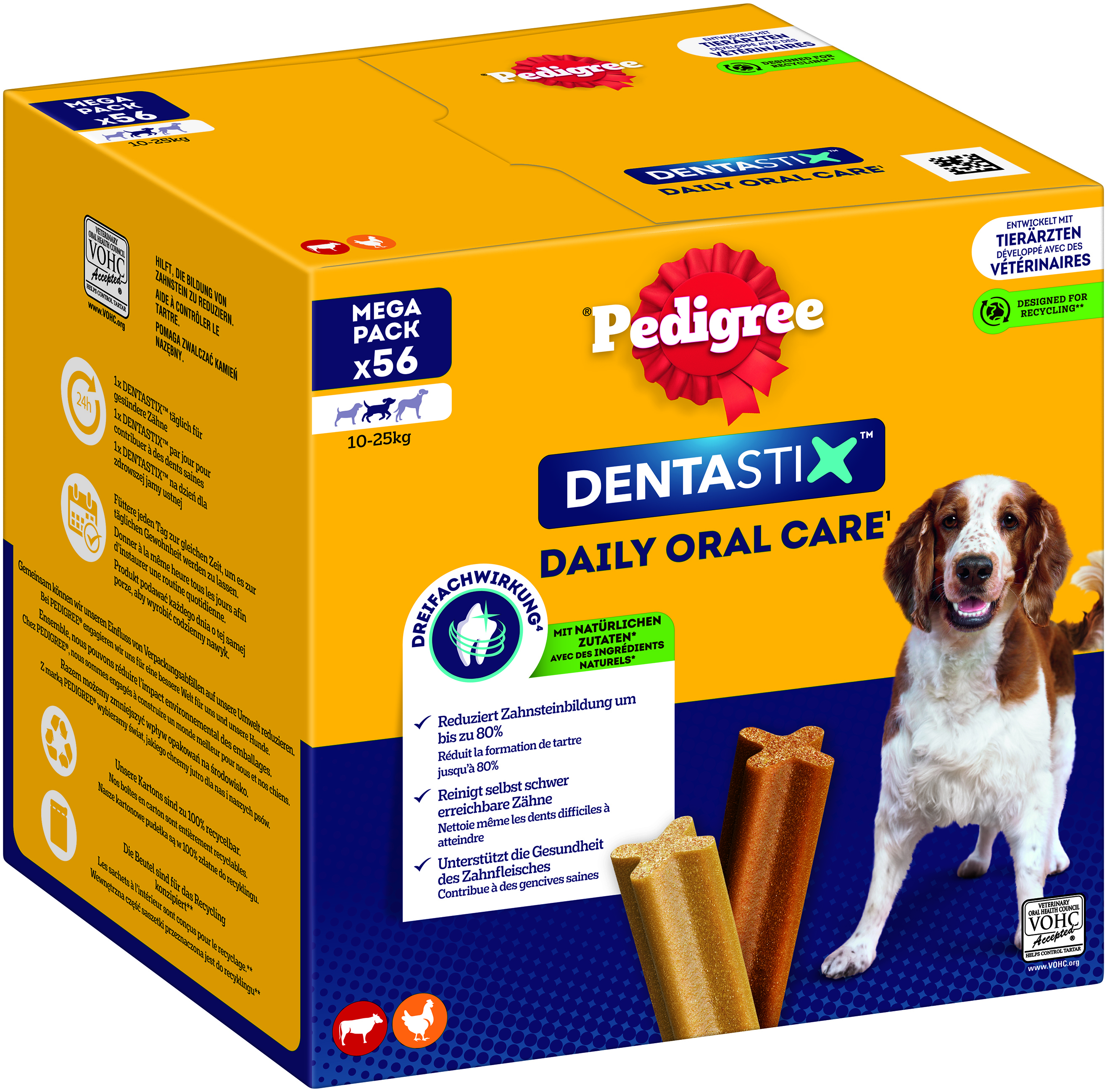 Dentastix Tägliche Zahnpflege Big Pack für mittelgroße Hunde 56 Stück