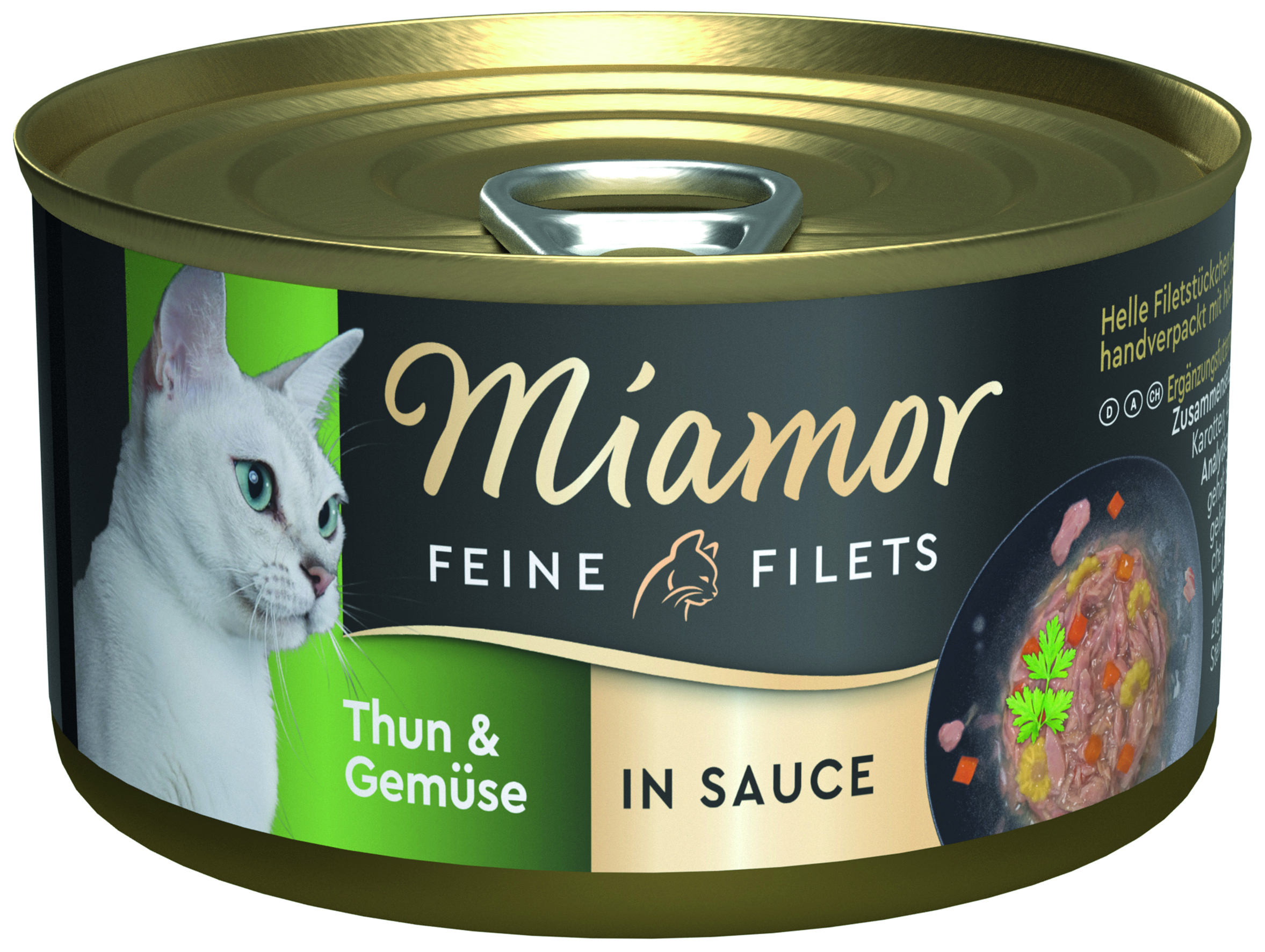 Feine Filets Thunfisch & Gemüse in Sauce