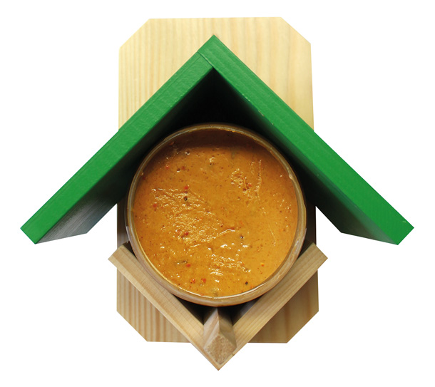 Holz-Häuschen für Erdnussbutter