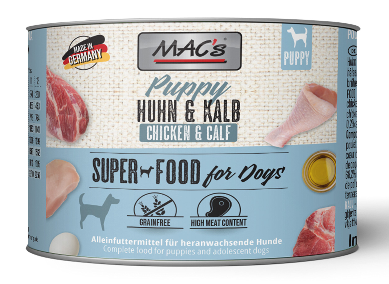 MAC´s - DOG Puppy Huhn & Kalb - 6 x 200g - 1