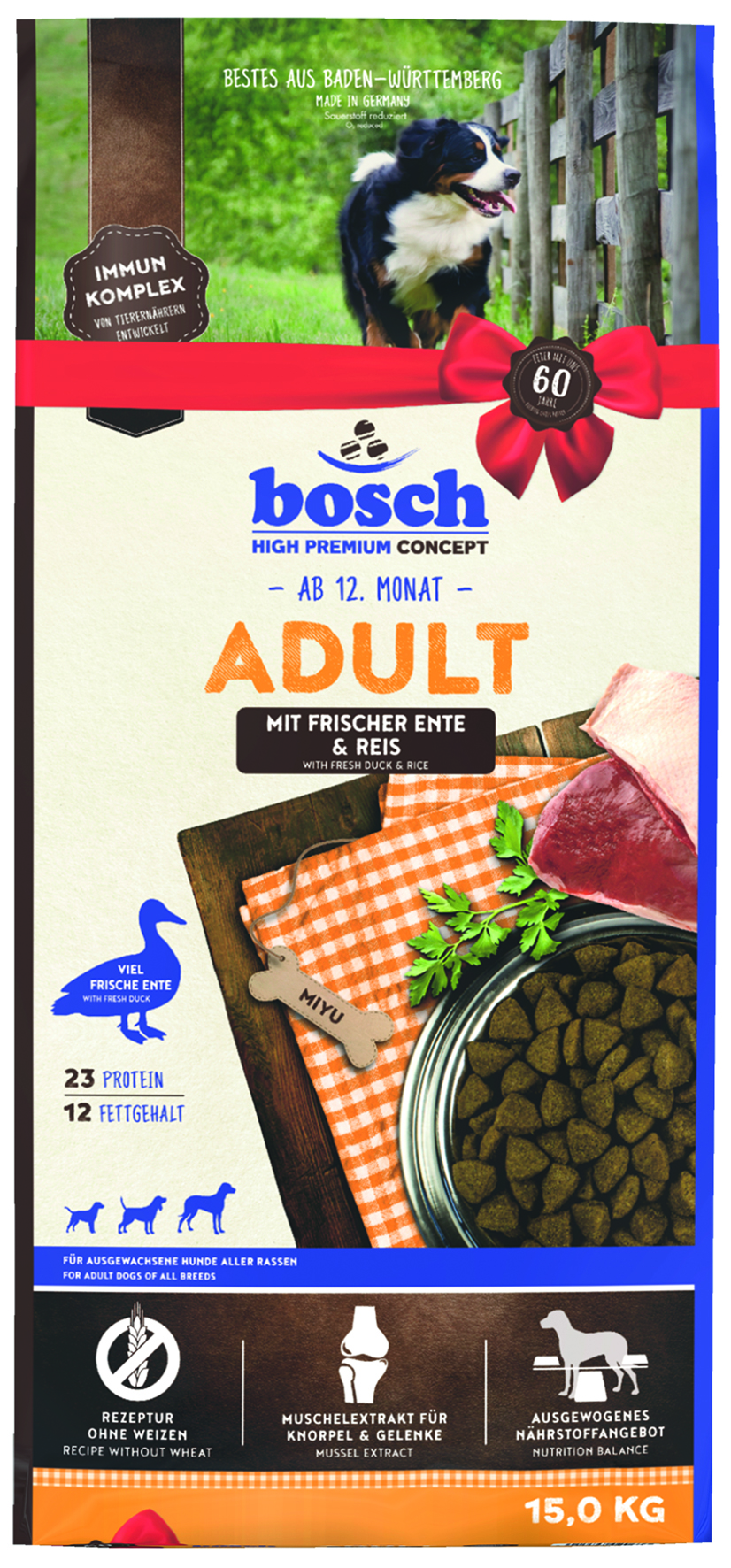 Bosch - Adult Ente & Reis - 1 x 15000 g - 1