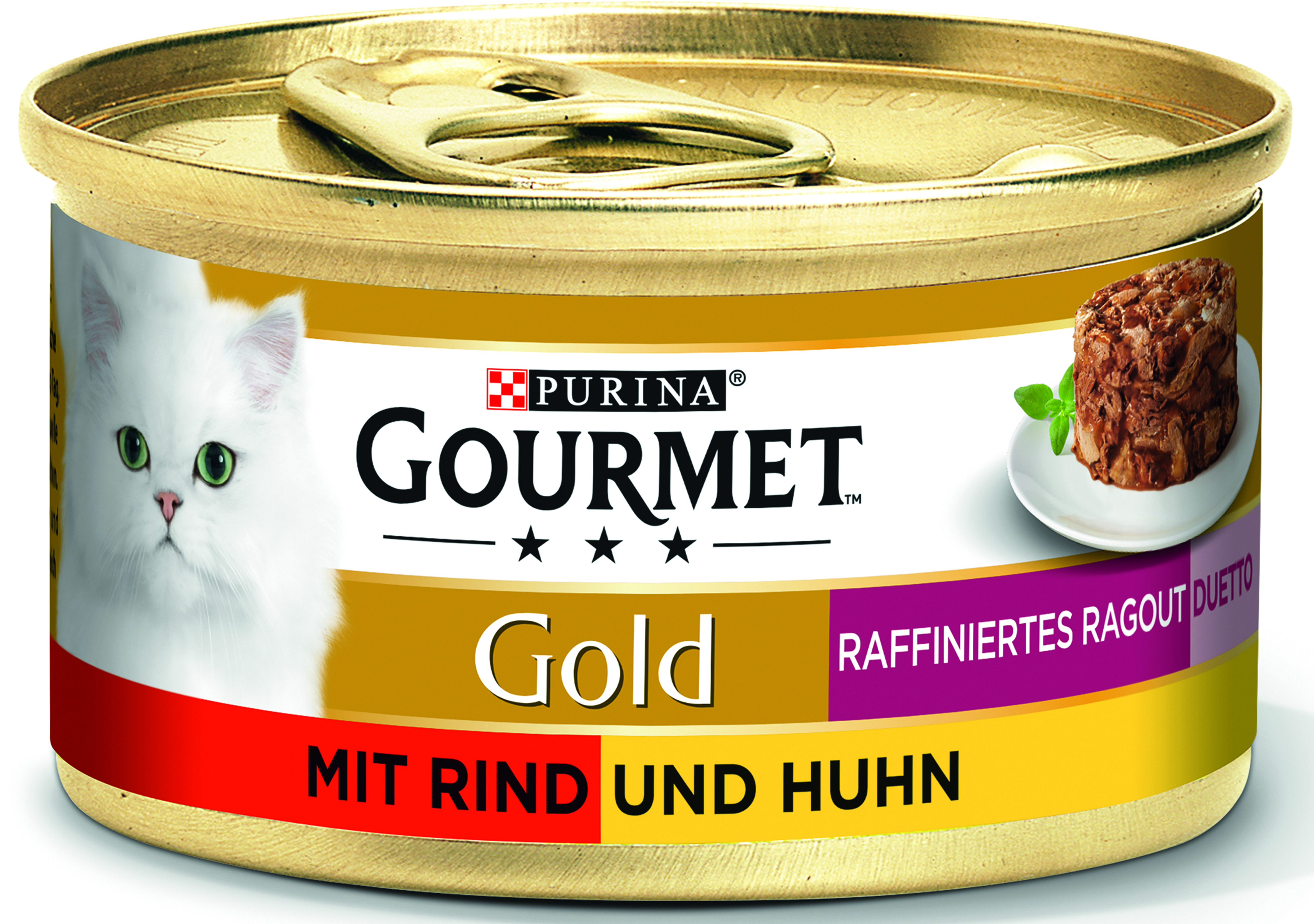 Gold Raffiniertes Ragout Duetto mit Rind und Huhn