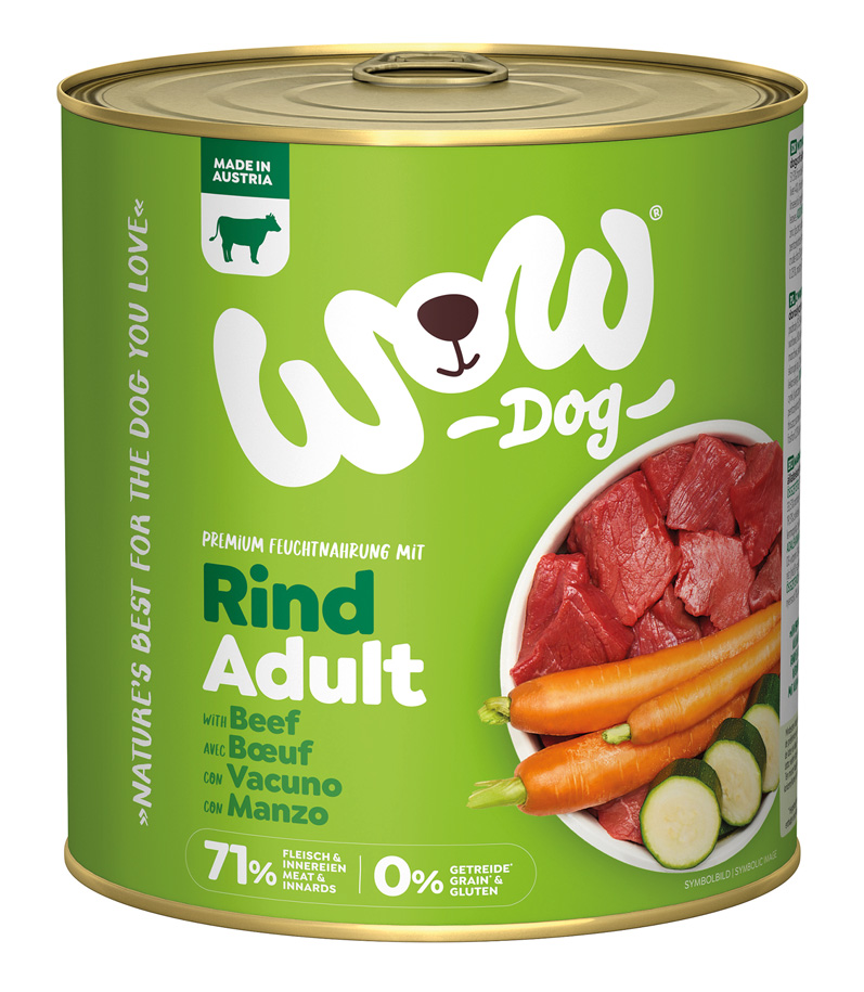 WOW DOG - Adult Rind - 6 x 800g - 1