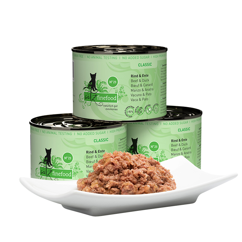 Catz Finefood - CLASSIC Rind & Ente - 6 x 200g - 3