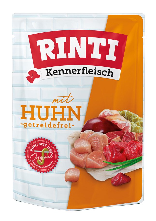 Rinti - Kennerfleisch Huhn Pouch - 10 x 400g - 1
