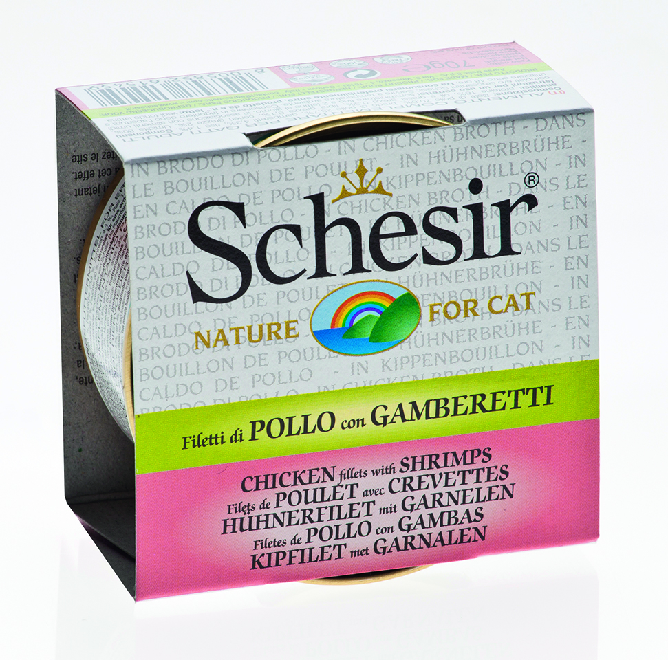 Cat Brühe Hühnerfilet mit Garnelen