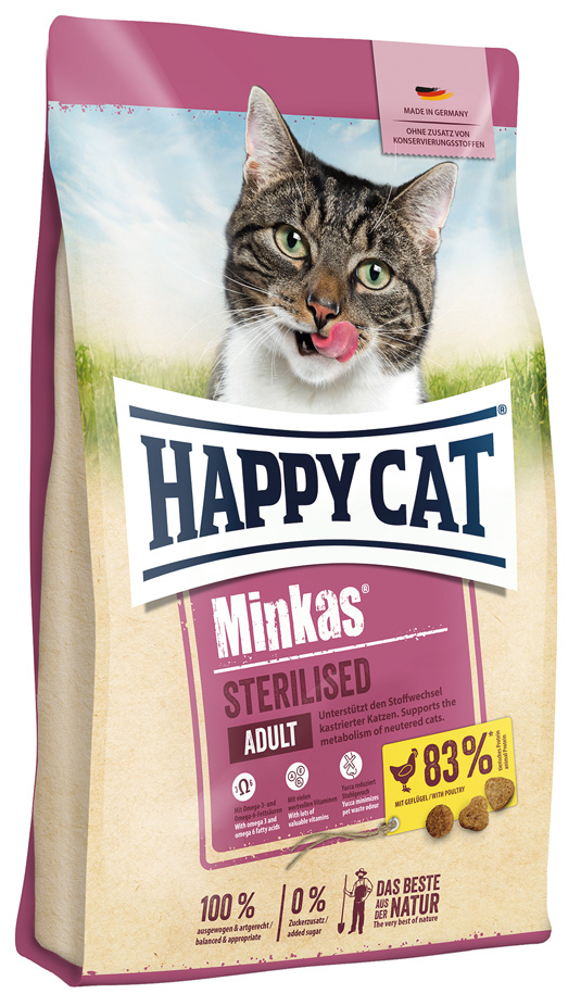 Happy Cat - Minkas Sterilised Geflügel - 1 x 500g - 1