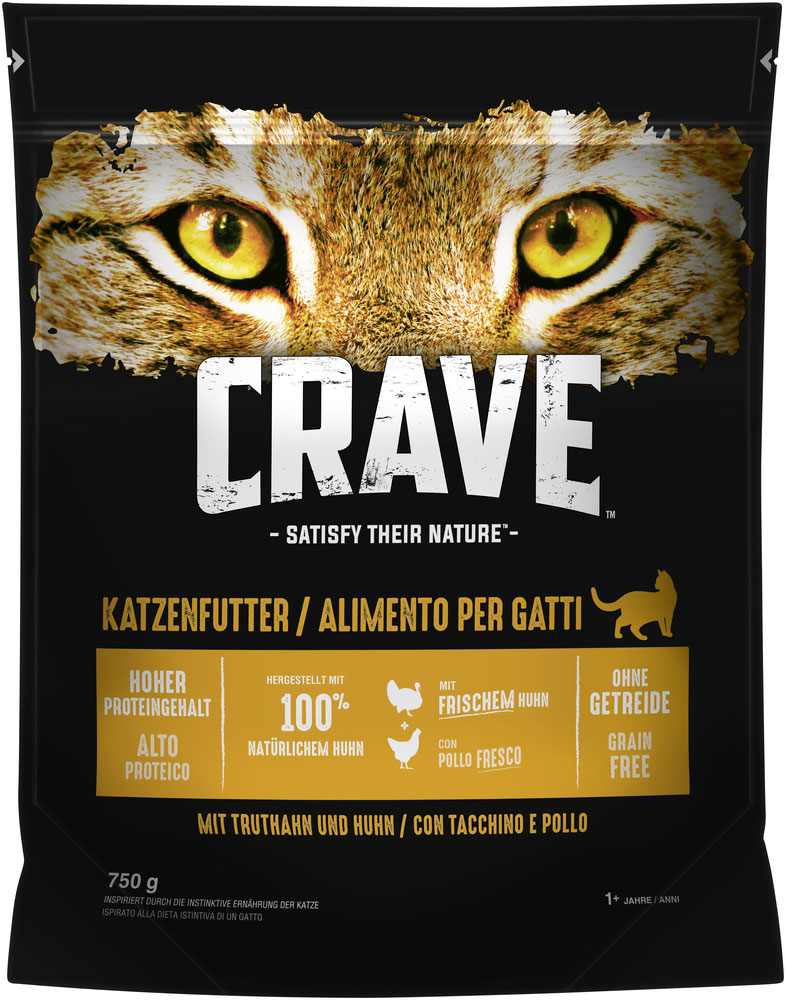 Crave - Adult mit Truthahn & Huhn - 6 x 750 g - 1