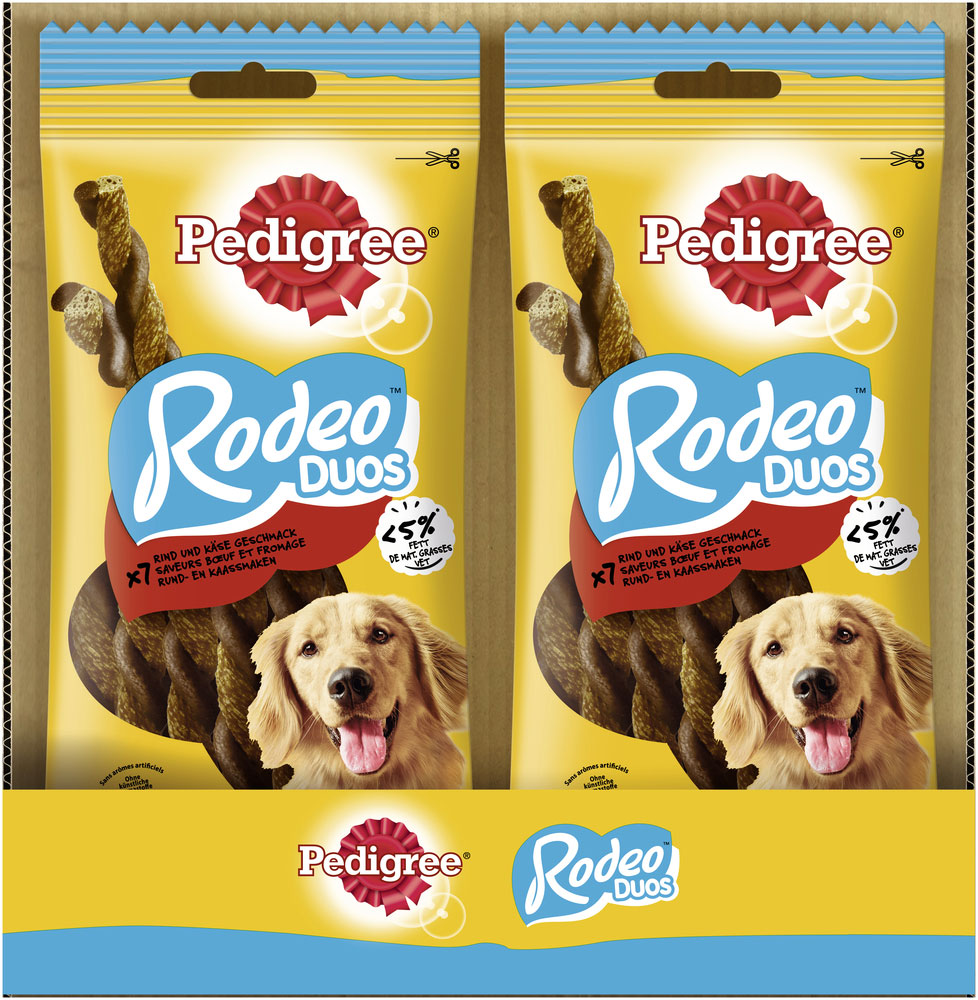 Pedigree - Rodeo Duos mit Rind & Käse - 10 x 7 Stück - 3