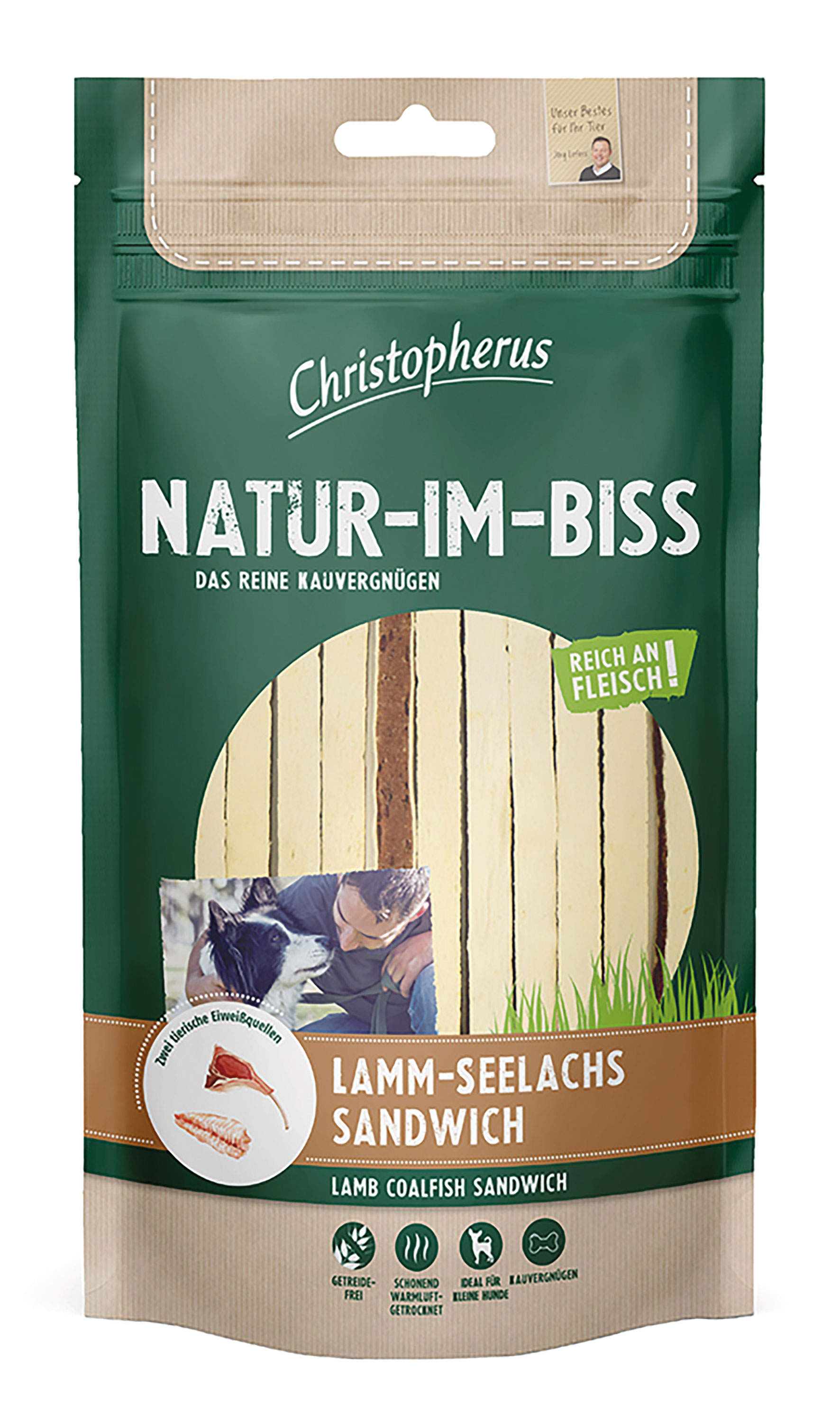 Lamm-Seelachs-Sandwich