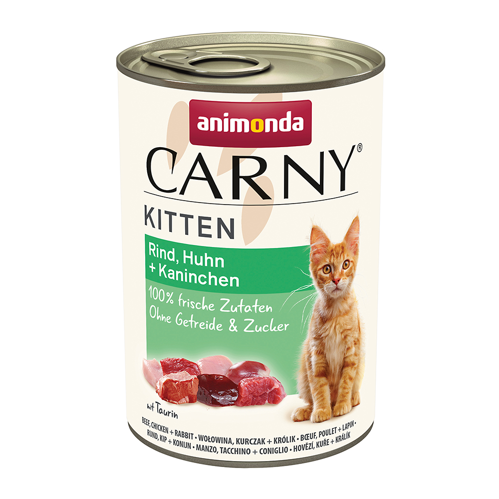 Animonda Carny - Kitten Rind & Huhn & Kaninchen - 1