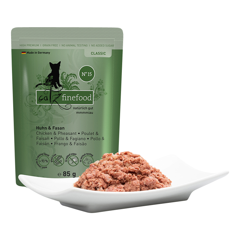 Catz Finefood - CLASSIC Huhn & Fasan - 16 x 85g - 3