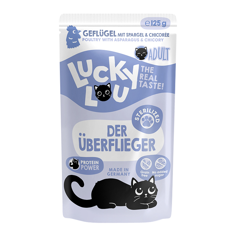 Lucky Lou - Sterilized Geflügel - 16 x 125 g - 1