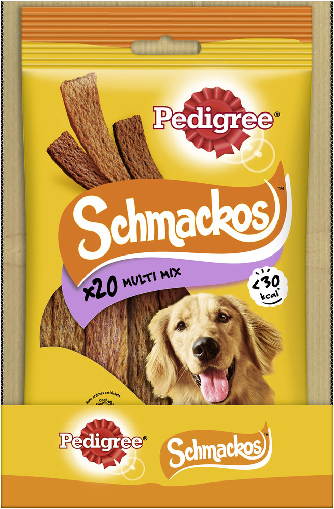 Pedigree - Schmackos 4 Sorten - 9 x 20 Stück - 3
