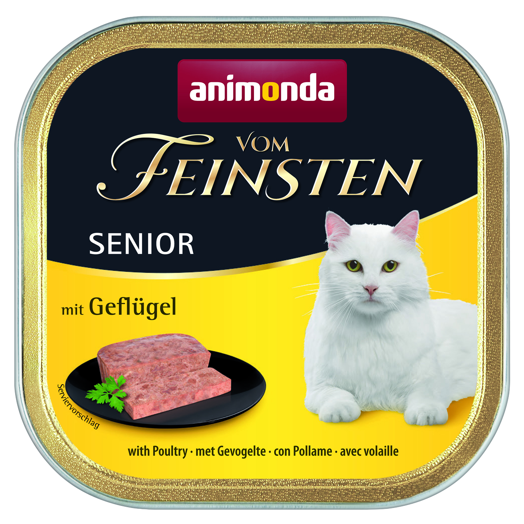 Senior mit Geflügel