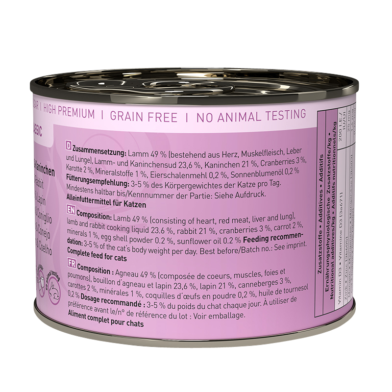 Catz Finefood - No. 11 Lamm & Kaninchen - 6 x 200 g - 2