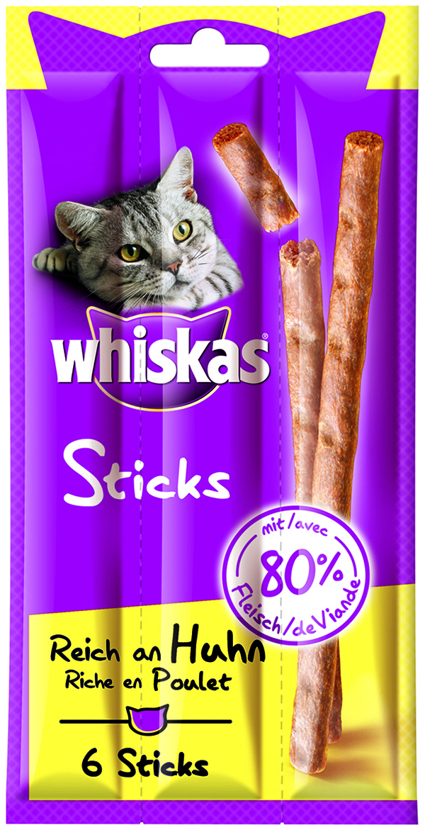 Whiskas - Sticks Huhn 36g - 1 x 36 g - 1