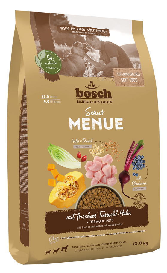 HPC MENUE Senior mit Tierwohl Huhn + Dinkel + Hafer