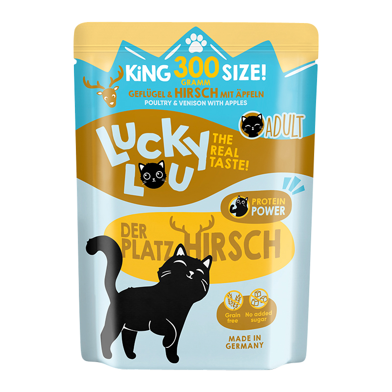 Lucky Lou - Adult Geflügel & Hirsch - 6 x 300 g - 1