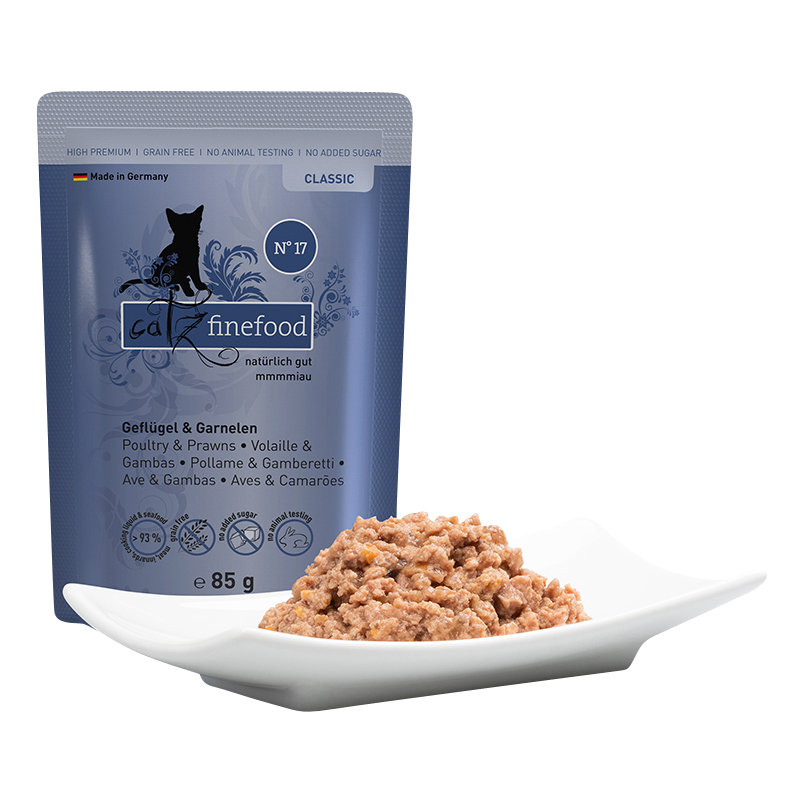 Catz Finefood - CLASSIC Geflügel & Garnele - 16 x 85g - 3