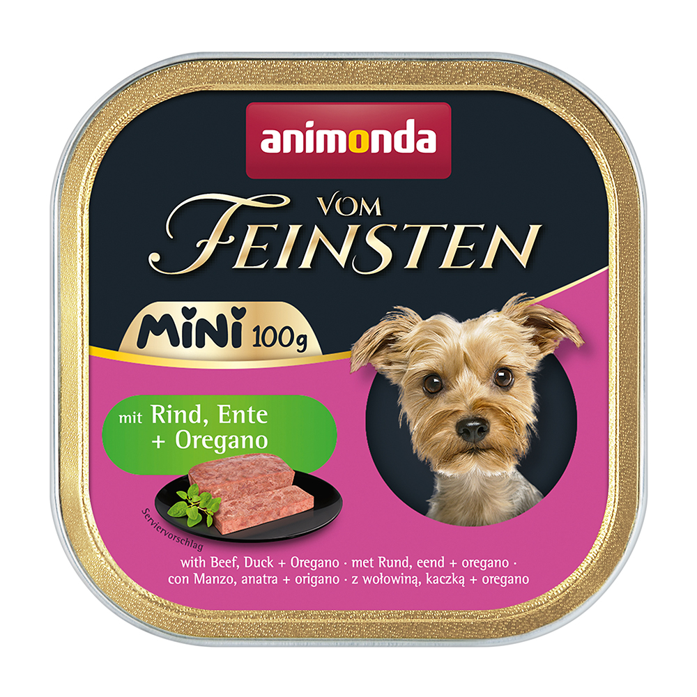 vom Feinsten Adult Mini Rind, Ente + Oregano