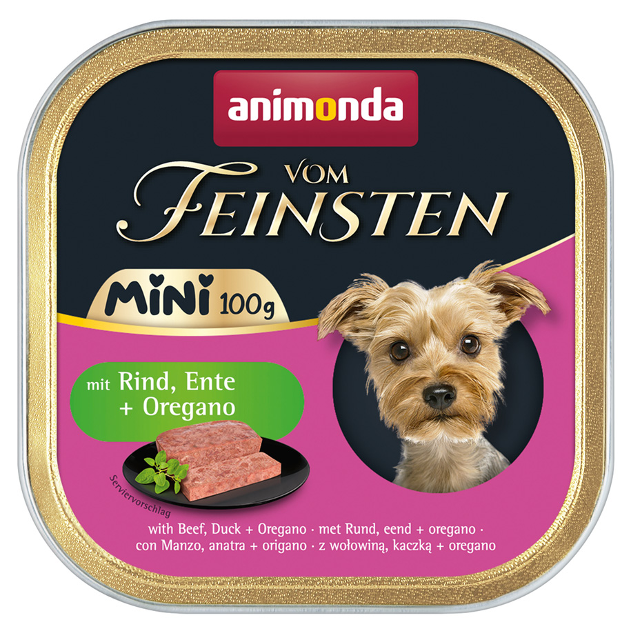 vom Feinsten Adult Mini Rind, Ente + Oregano vom Feinsten Adult Mini Rind, Ente + Oregano