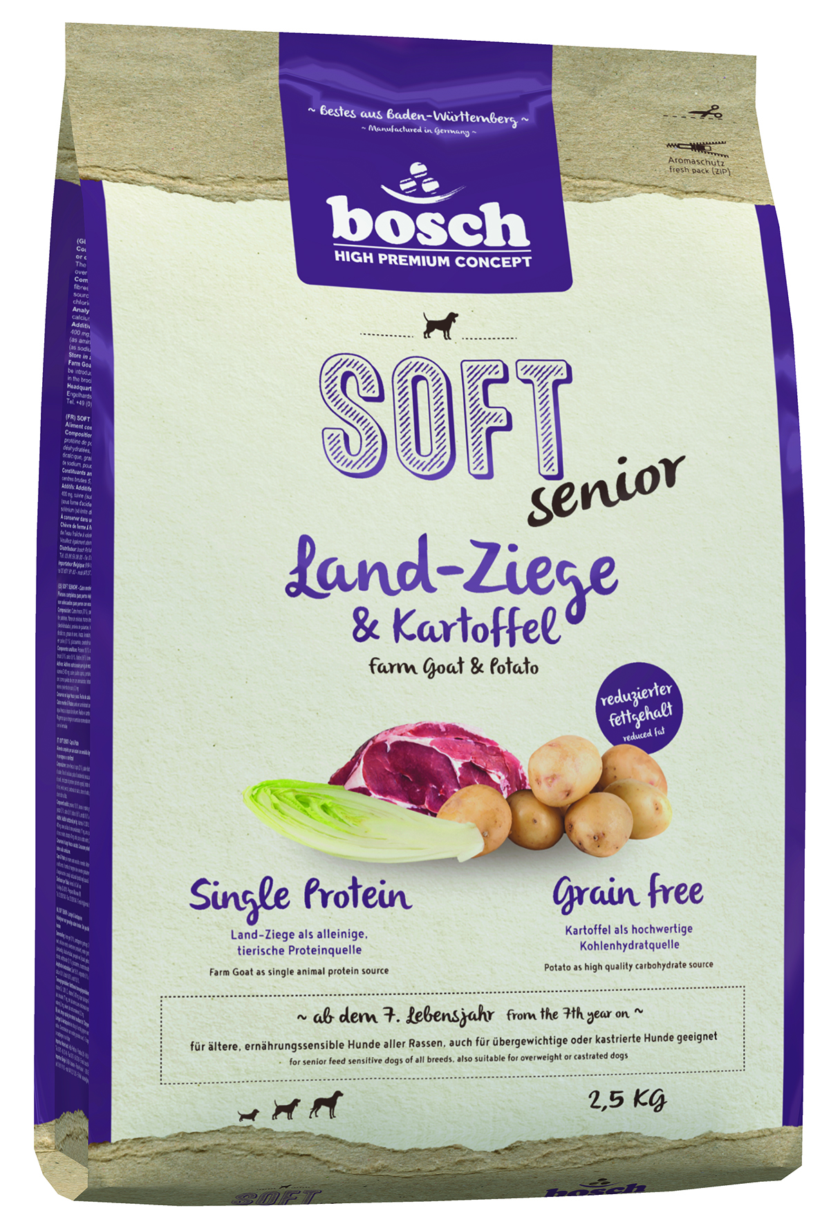 Bosch - Soft Senior Ziege & Kartoffel - 4 x 2500 g - 1