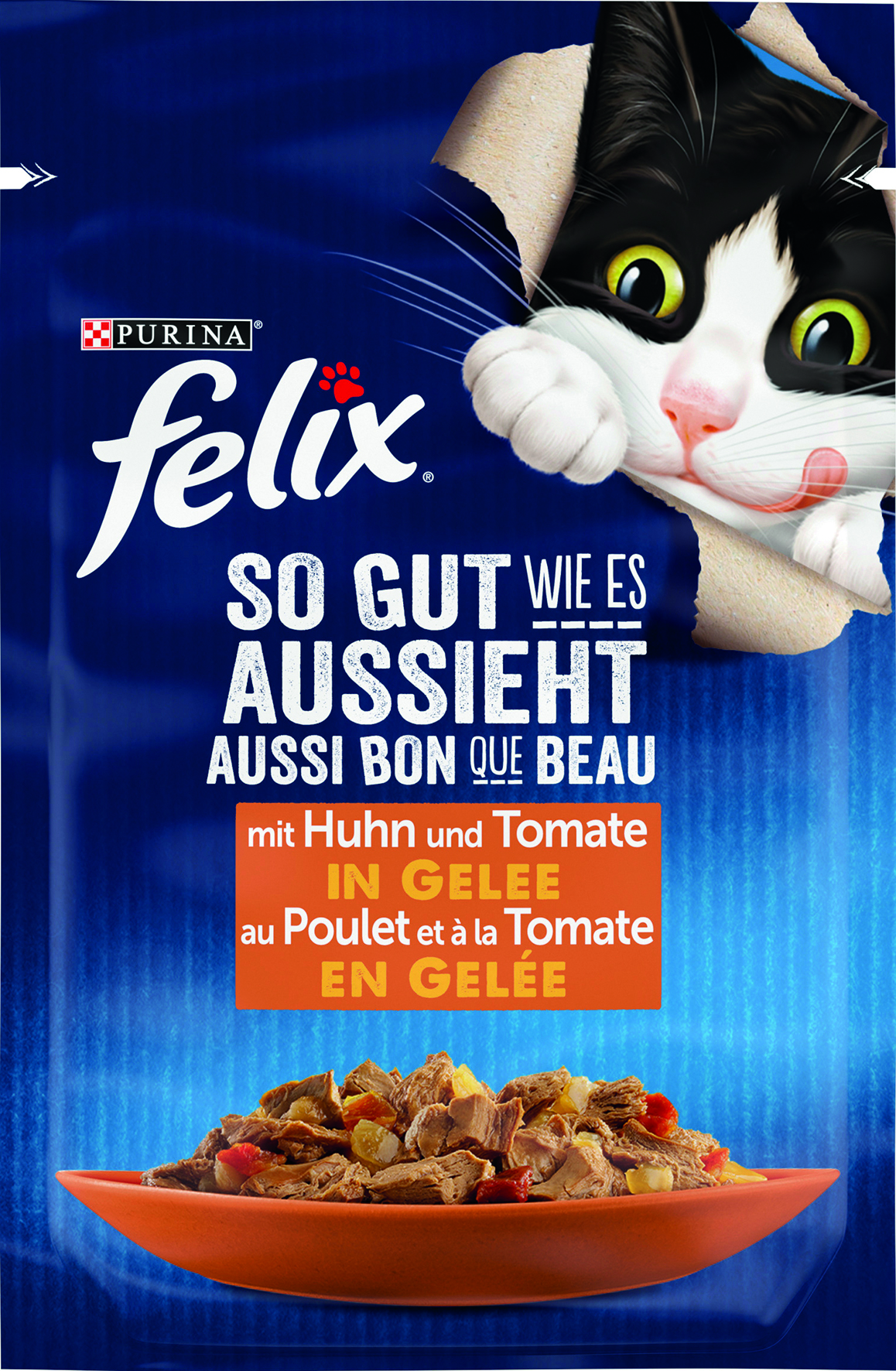 So gut wie es aussieht mit Huhn & Tomate